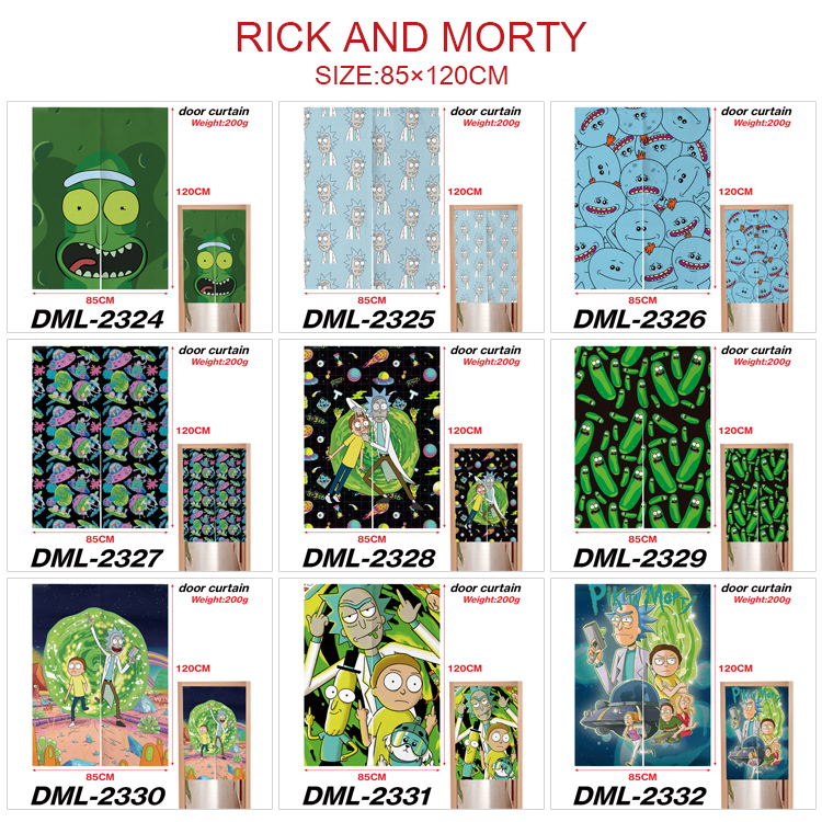 Rick and Morty  anime door curtain 85*120cm