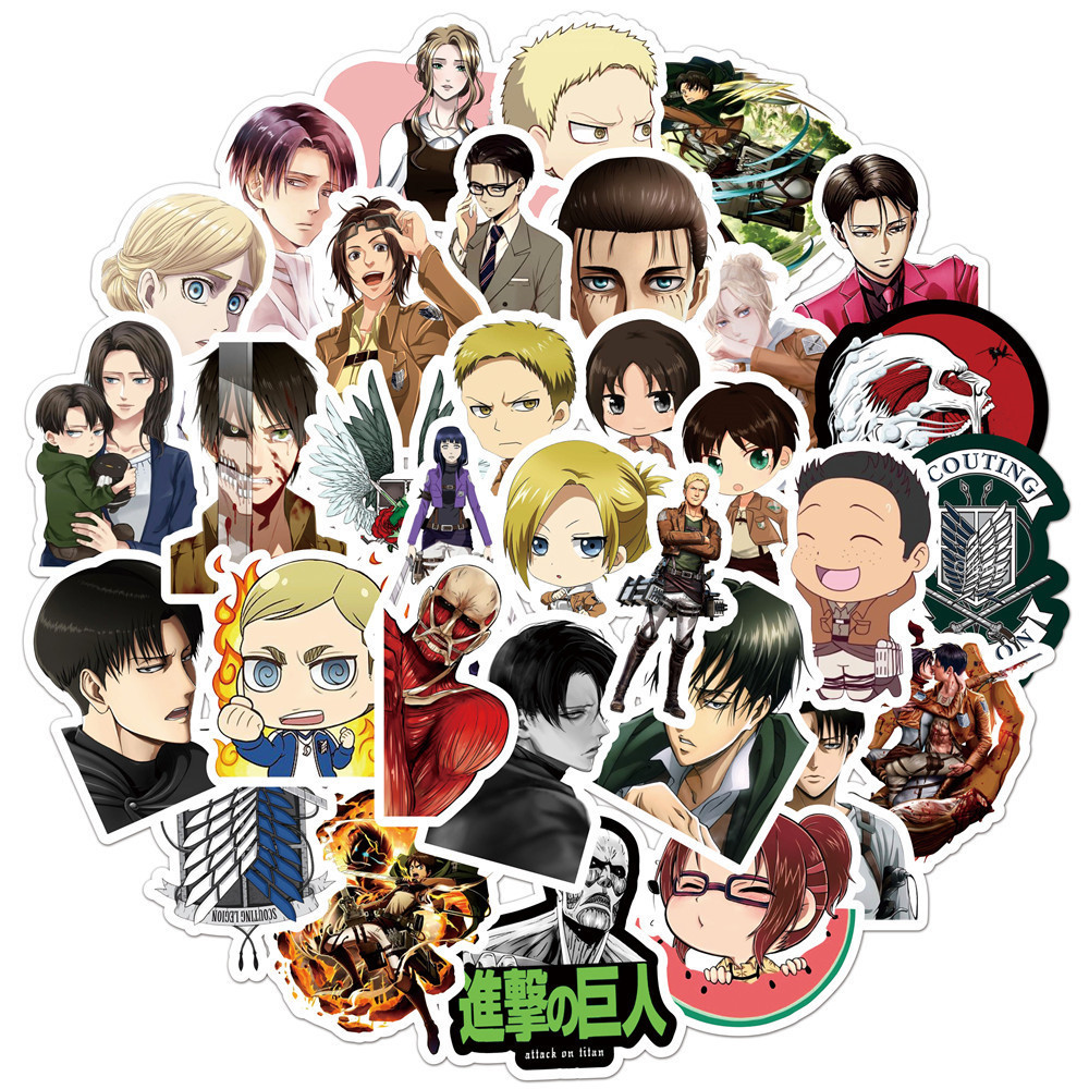 Attack On Titan anime waterproof stickers (50pcs a set)