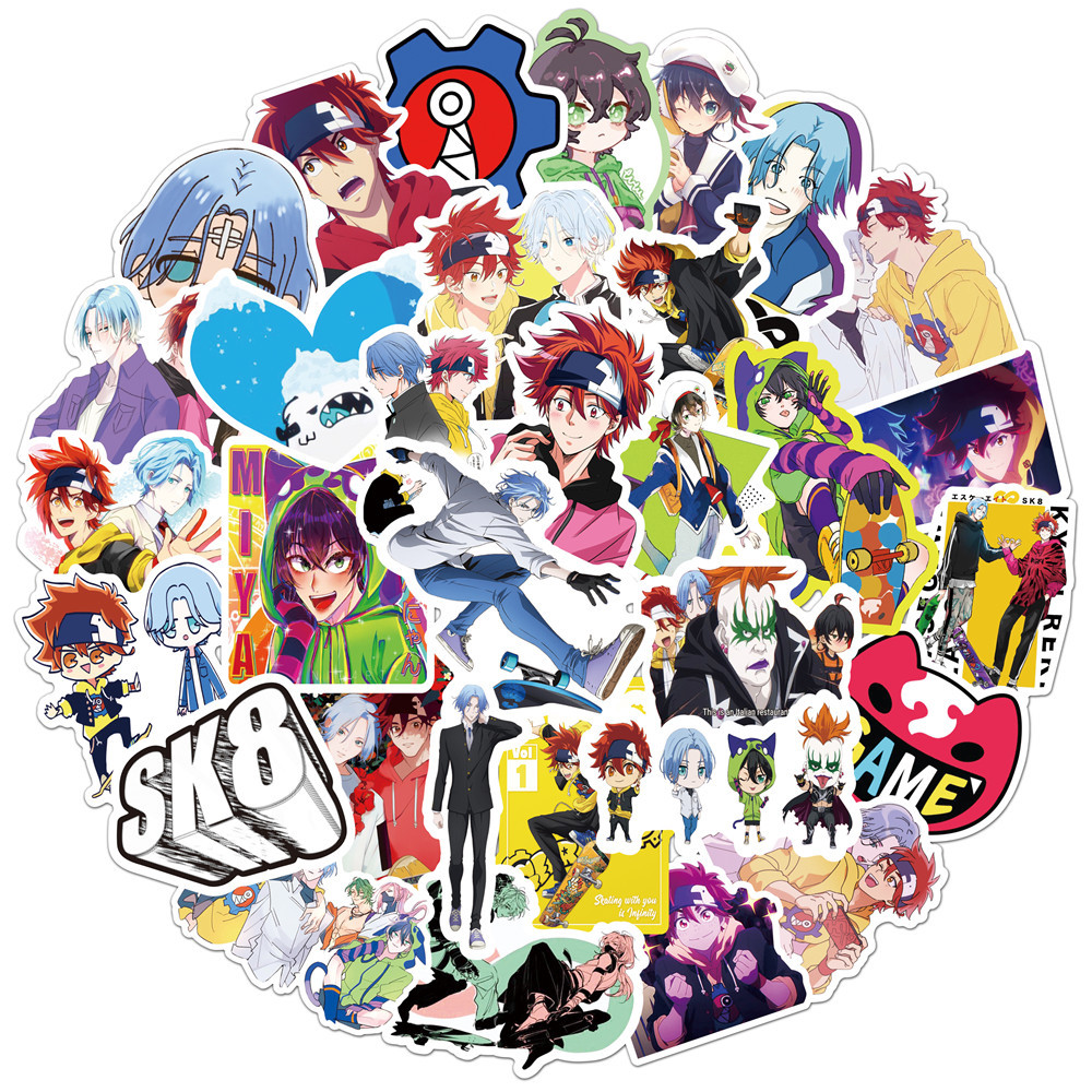 SK8 the infinity anime waterproof stickers (50pcs a set)