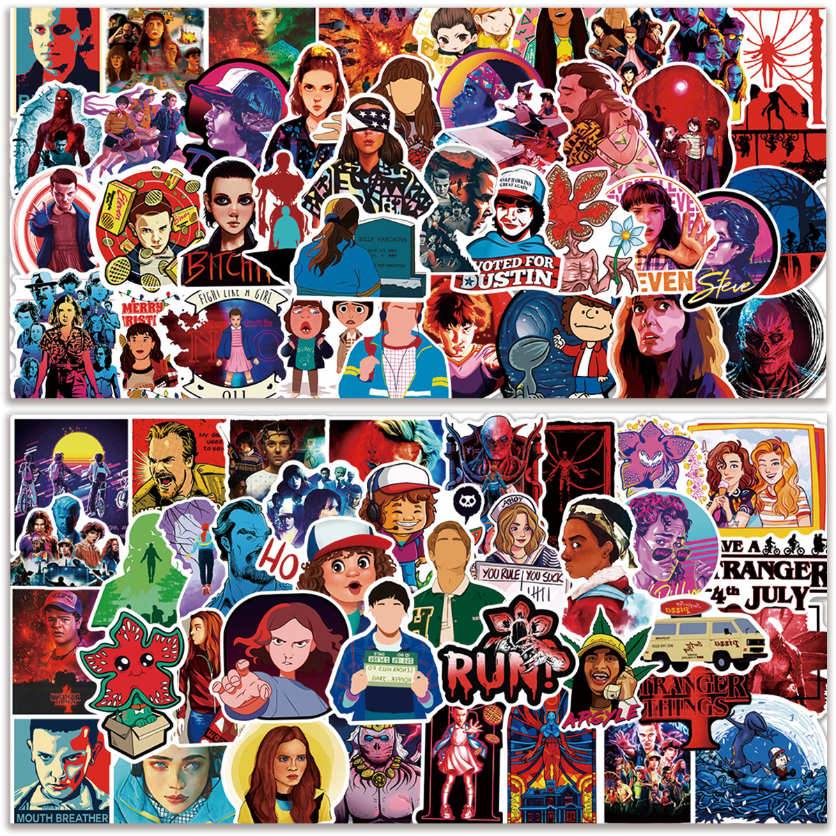 Stranger Things anime waterproof stickers (100pcs a set)