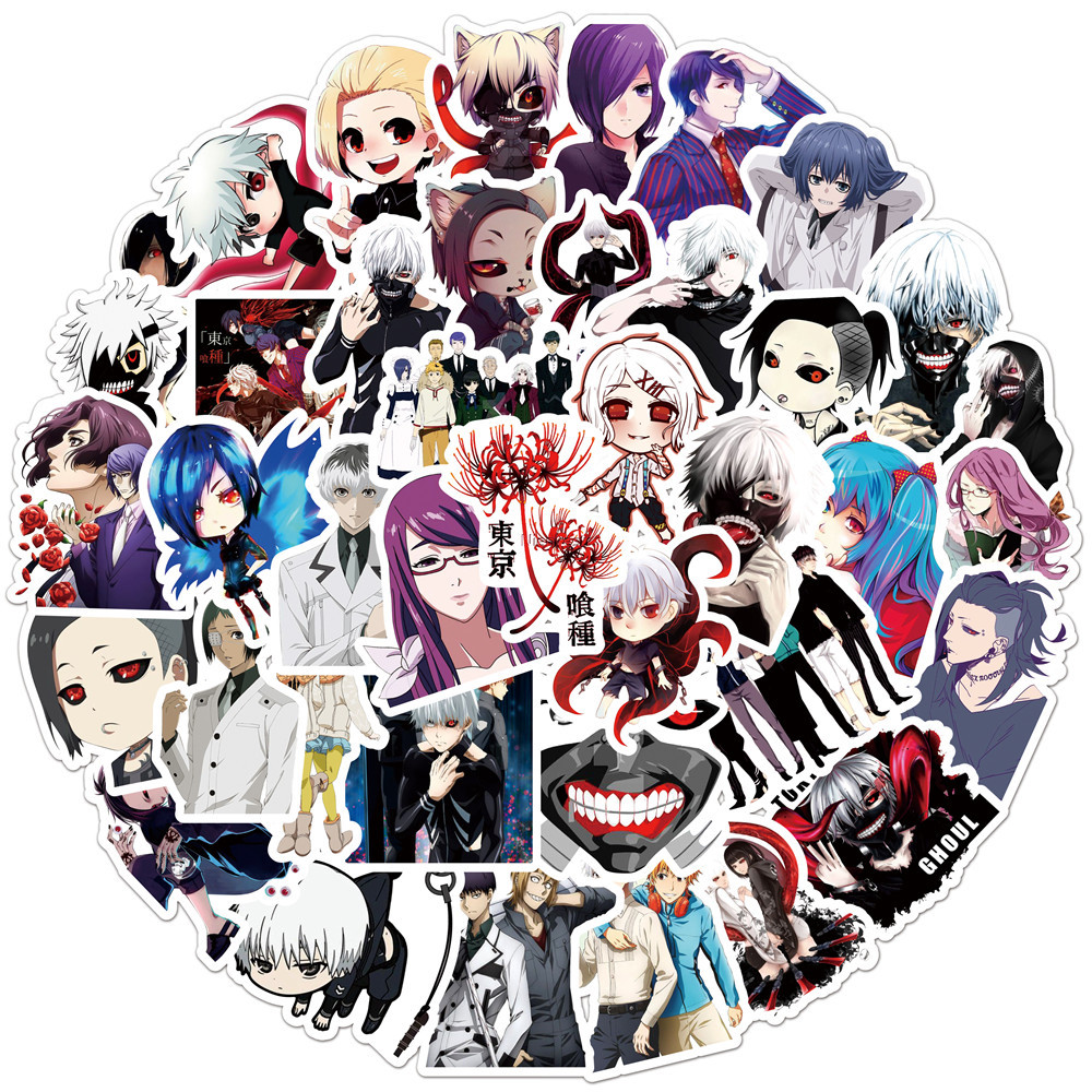 Tokyo Ghoul anime waterproof stickers (50pcs a set)