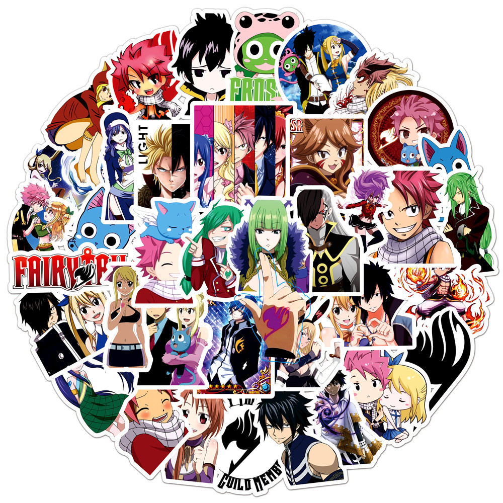 Fairy Tail anime waterproof stickers (50pcs a set)