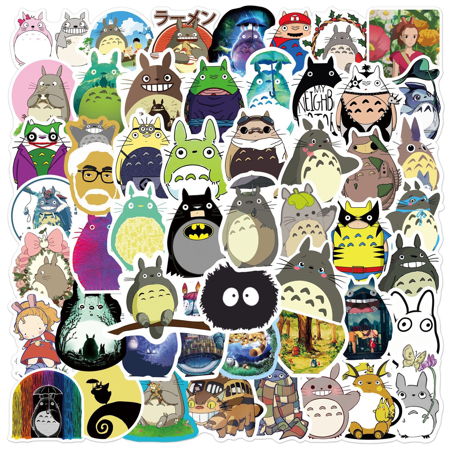 TOTORO anime waterproof stickers (50pcs a set)