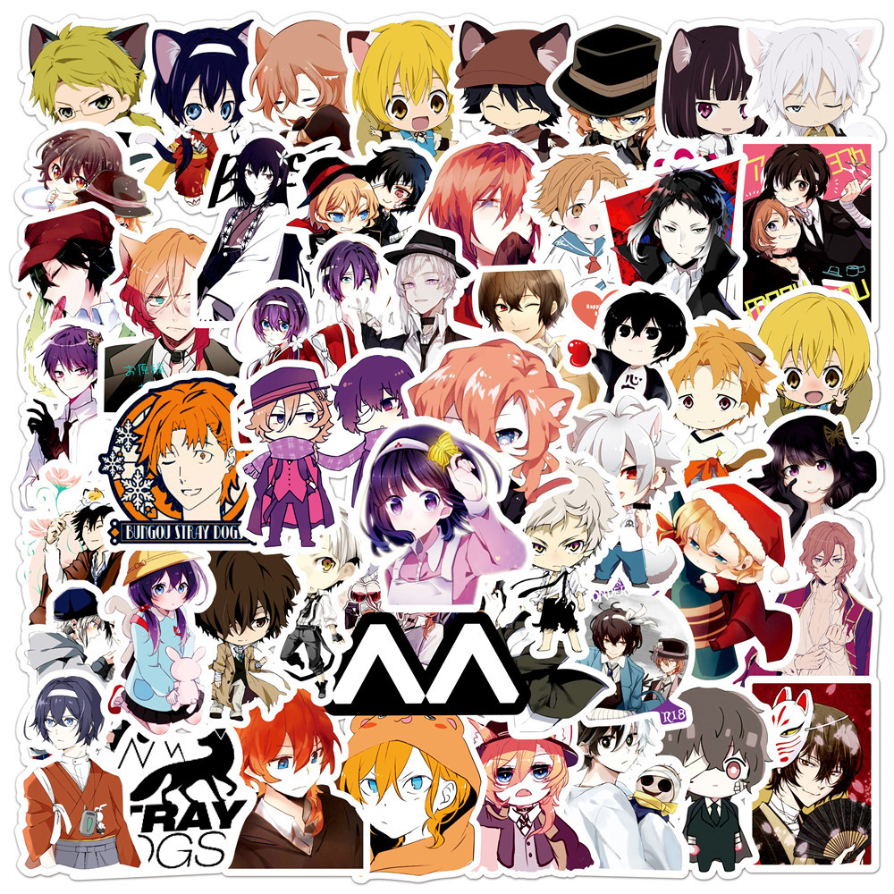 Bungo Stray Dogs anime waterproof stickers (50pcs a set)