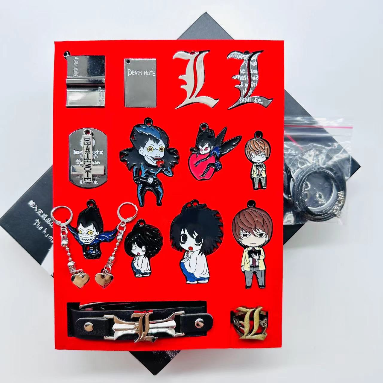 Death Note anime keychain price for a set of 17 pcs