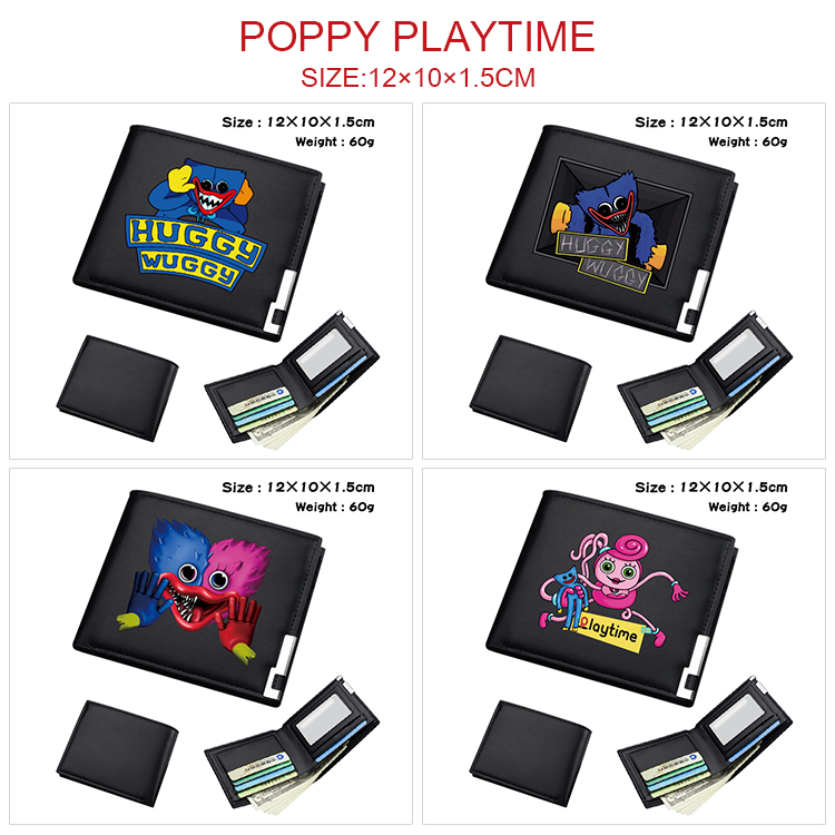 Poppy Playtime anime wallet 12*10*1.5cm