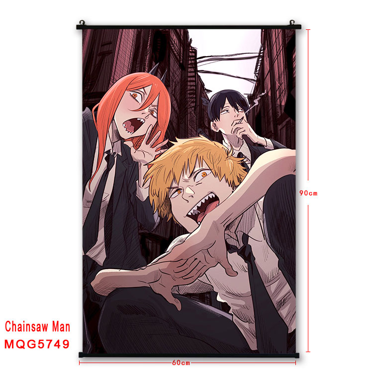 chainsaw man anime wallscroll 60*90cm