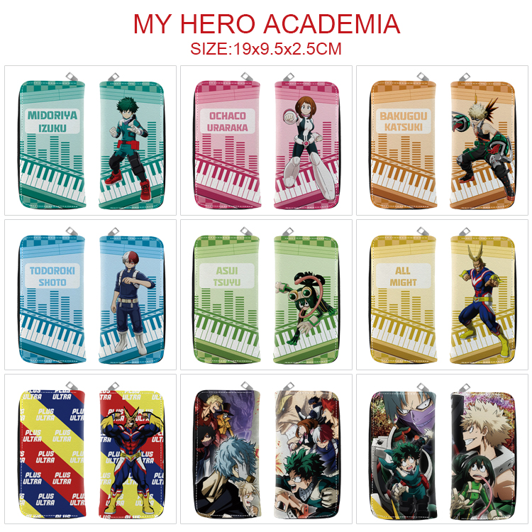 My Hero Academia anime wallet 19*9.9*2.5cm