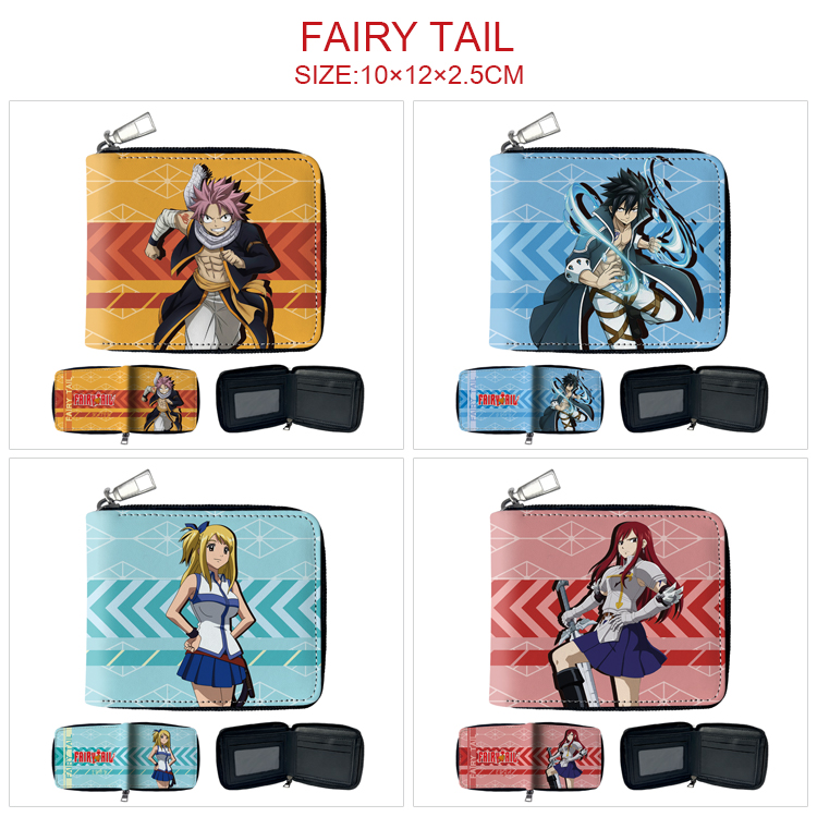 Fairy Tail anime wallet 10*12*2.5cm