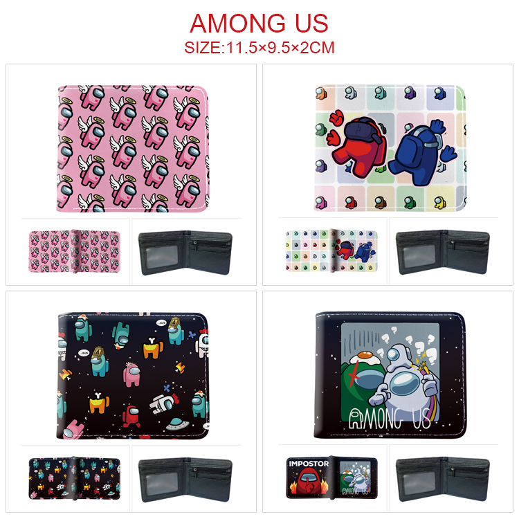 among us anime wallet 11.5*9.5*2cm