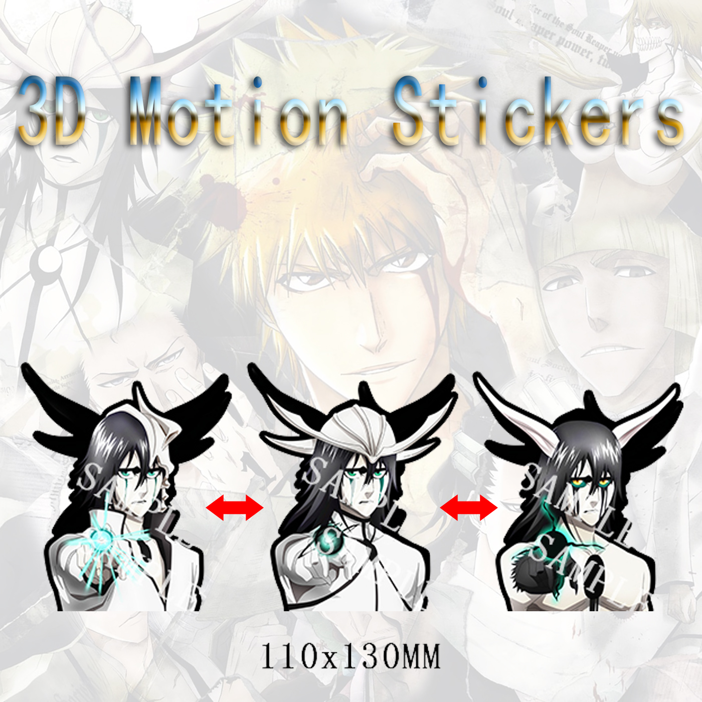 Bleach anime 3d sticker