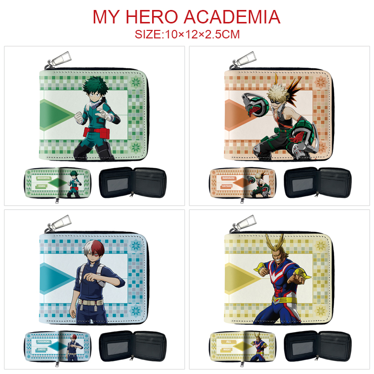 My Hero Academia anime wallet 10*12*2.5cm