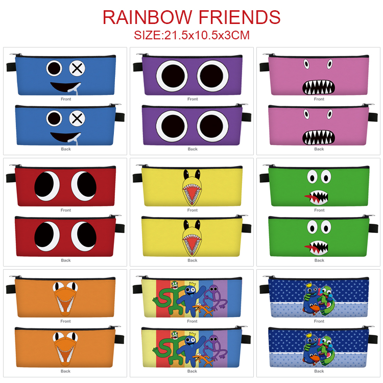 rainbow friends anime pencil box