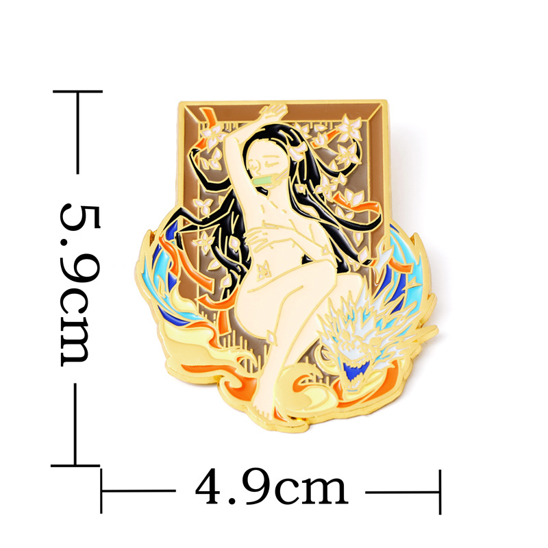 demon slayer kimets anime pin