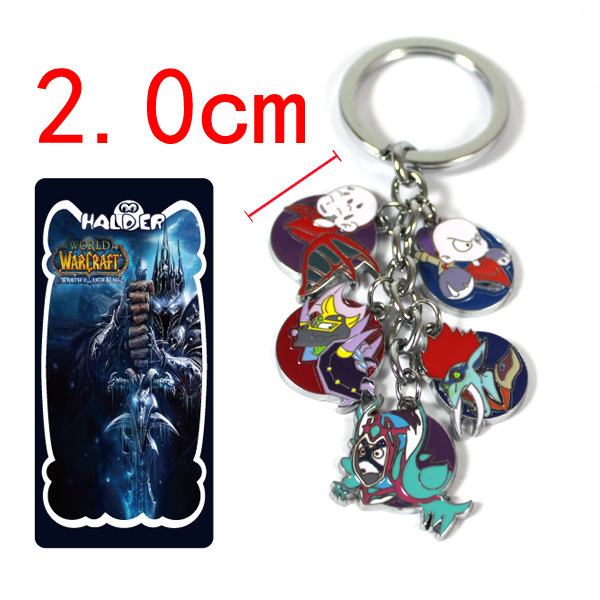 warcraft anime keychain