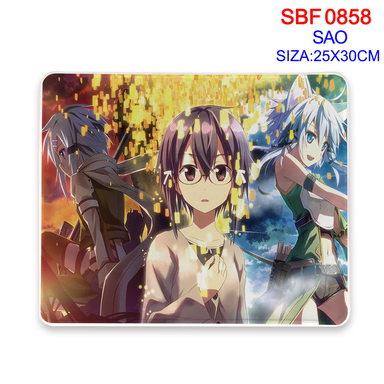 sword art online  anime Mouse pad 25*30cm