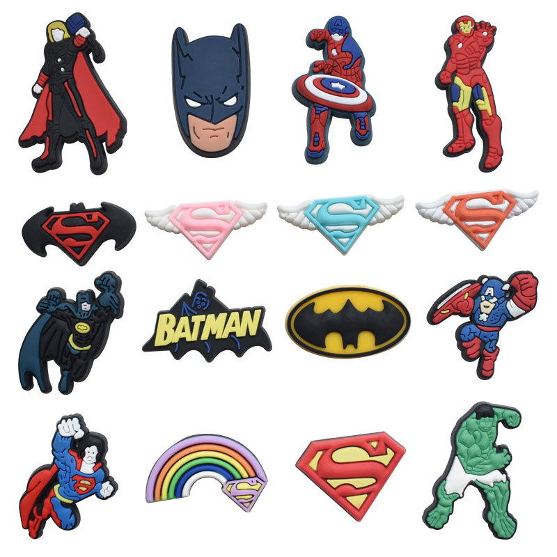 Avengers anime rubber shoe sticker price for 100pcs