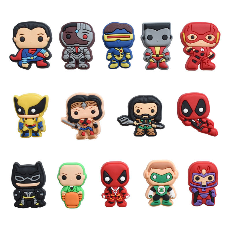 Avengers anime rubber shoe sticker price for 100pcs