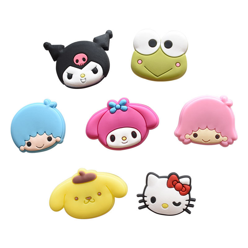 Kuromi anime rubber shoe sticker price for 100pcs