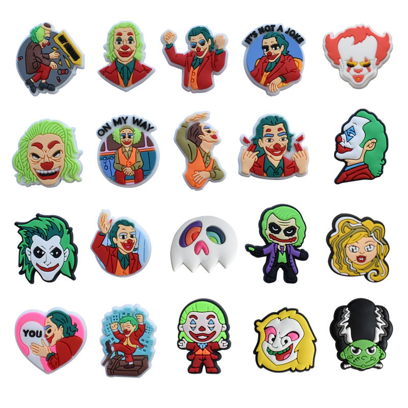 Joker anime rubber shoe sticker price for 100pcs