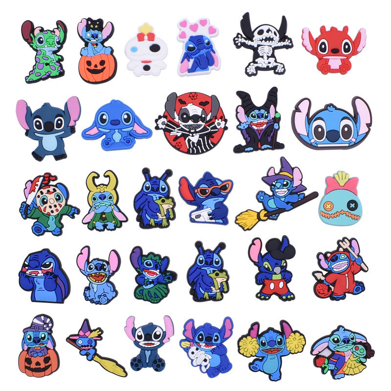 Stitch anime rubber shoe sticker price for 100pcs