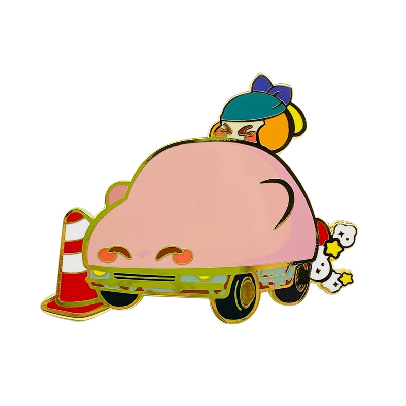 Kirby anime pin