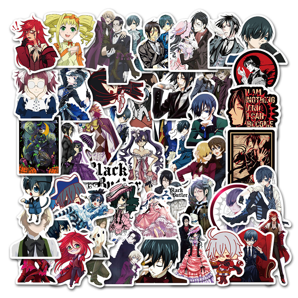 Kuroshitsuji anime waterproof stickers (50pcs a set)