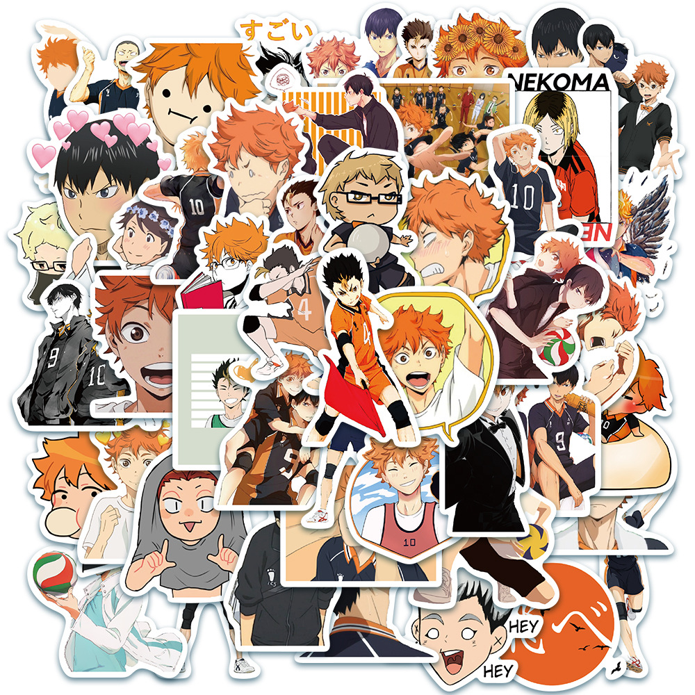 Haikyuu anime waterproof stickers (50pcs a set)