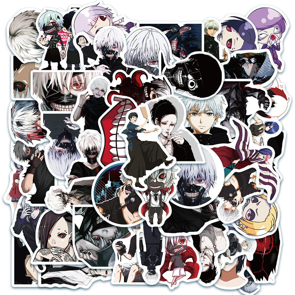 Tokyo Ghoul anime waterproof stickers (50pcs a set)