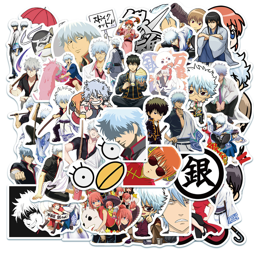 Gintama anime waterproof stickers (50pcs a set)