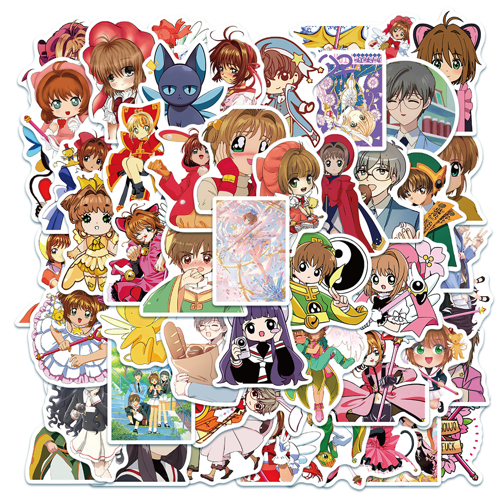 Card Captor Sakura anime waterproof stickers (50pcs a set)