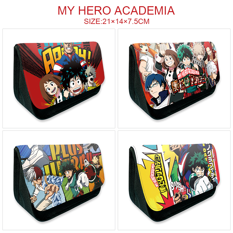 My Hero Academia anime pencil bag 21*14*7.5cm