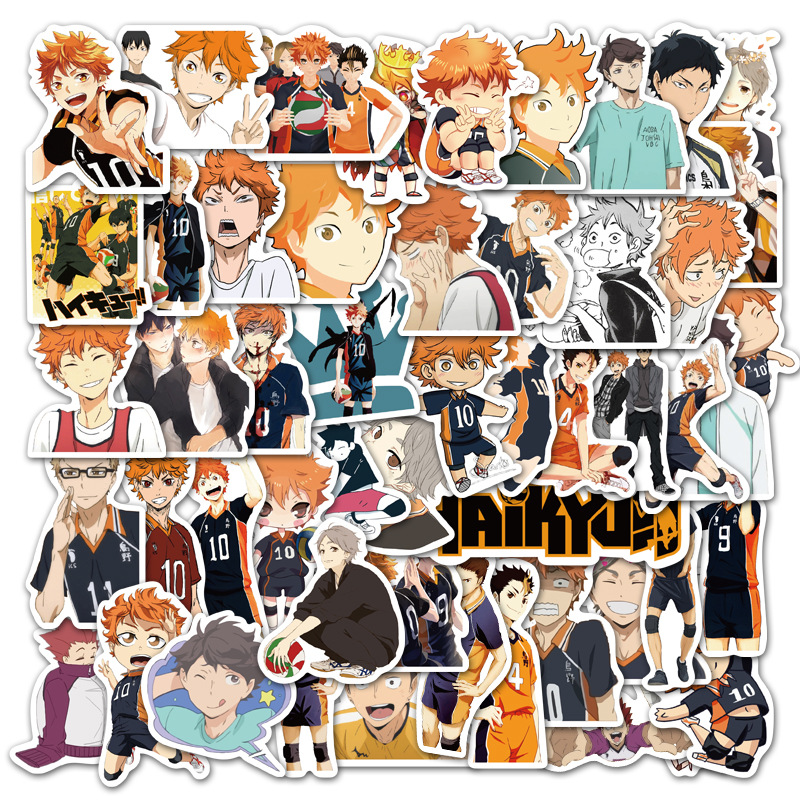 Haikyuu anime waterproof stickers (52pcs a set)