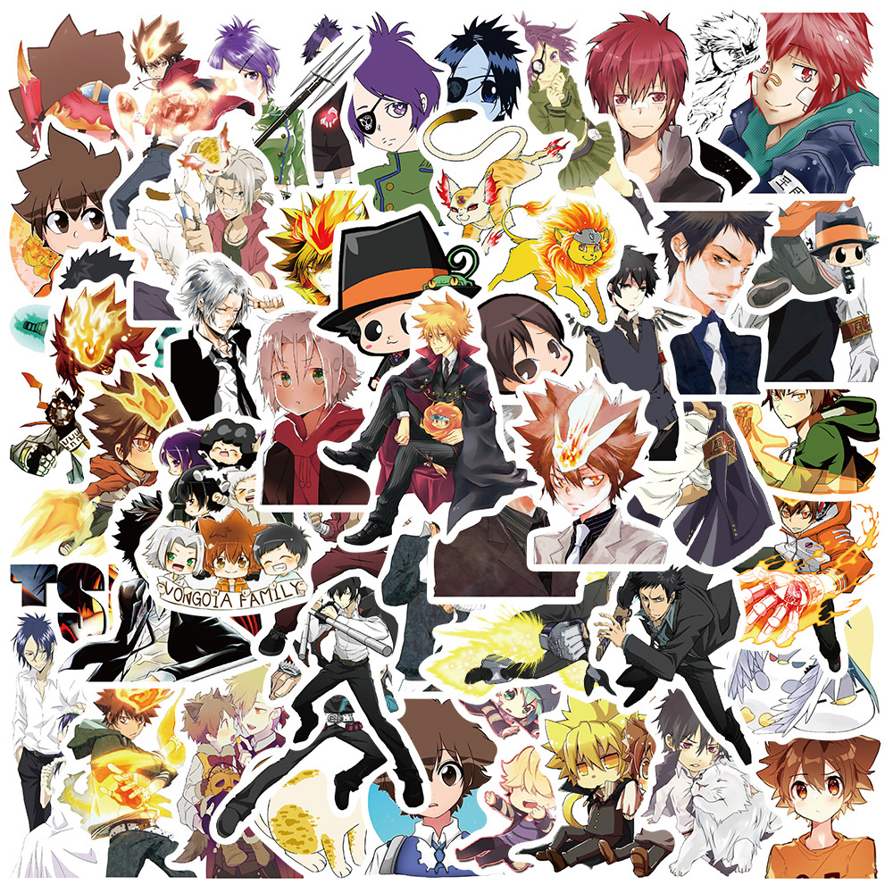 hitman rebornl anime waterproof stickers (50pcs a set)