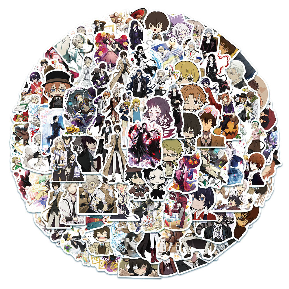 Bungo Stray Dogs anime waterproof stickers (100pcs a set)