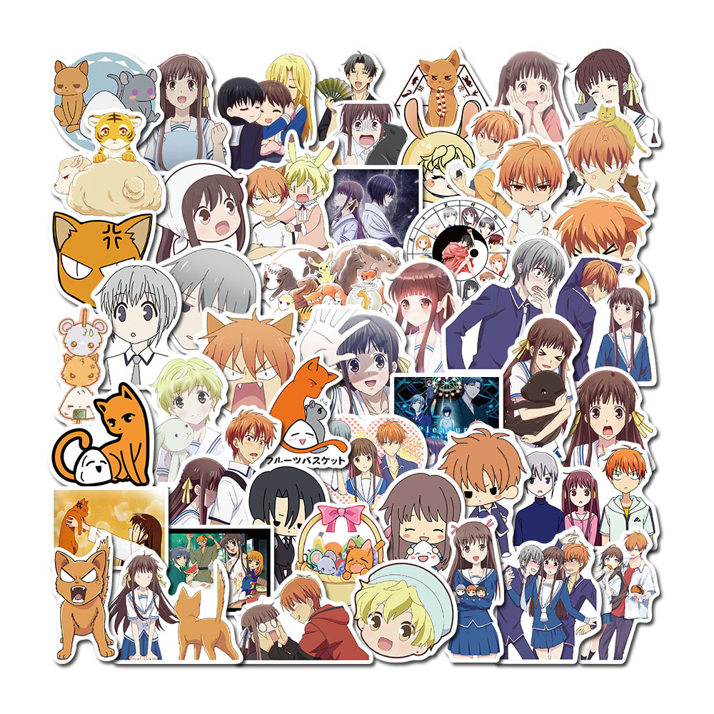 Fruit basket anime waterproof stickers (50pcs a set)