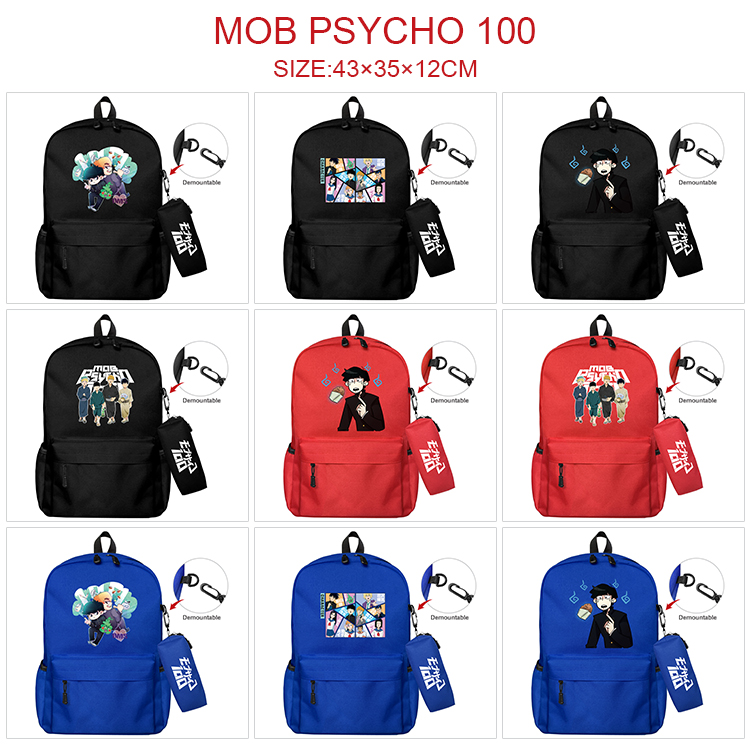 Mob Psycho 100 anime bag+Small pencil case set