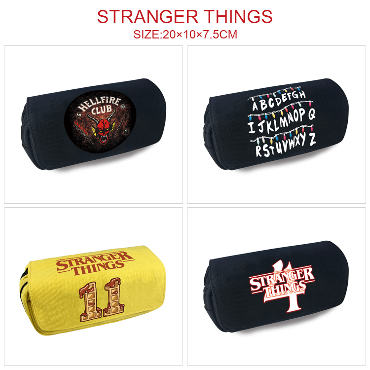 Stranger Things anime pencil bag 20*10*7.5cm