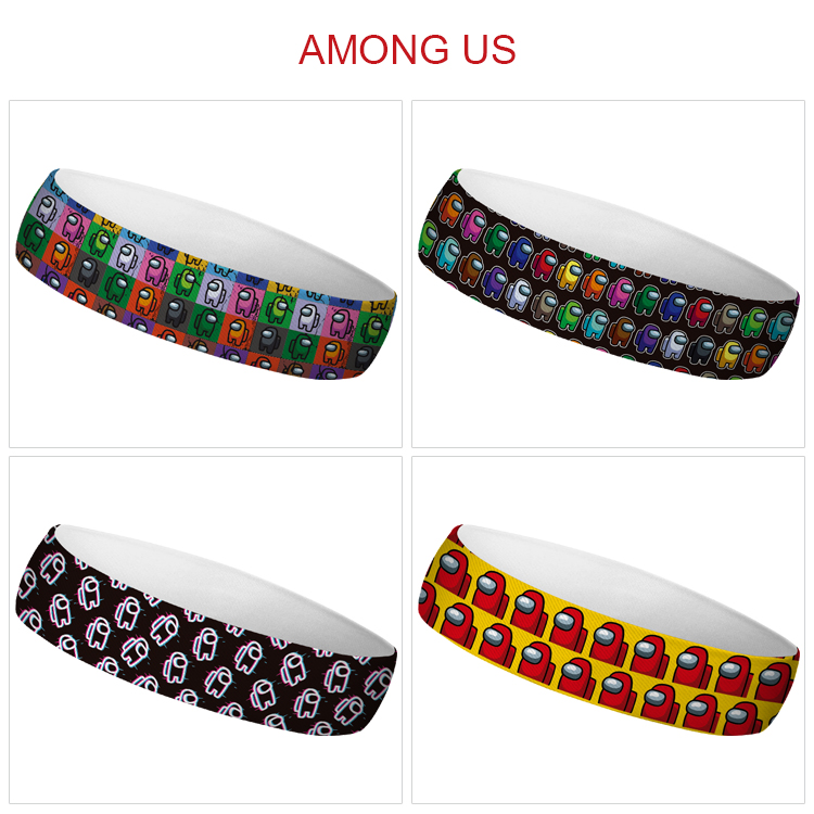 among us anime sweatband