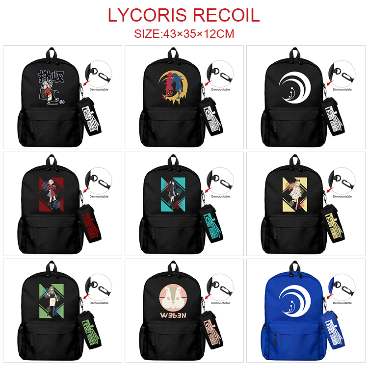 Lycoris Recoil  anime bag+Small pencil case set