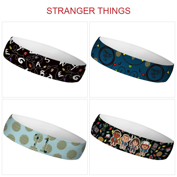 Stranger Things anime sweatband