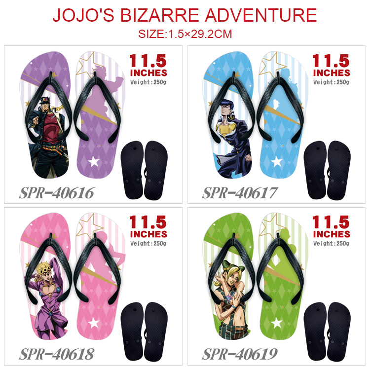 JoJos Bizarre Adventure anime flip flops shoes slippers a pair