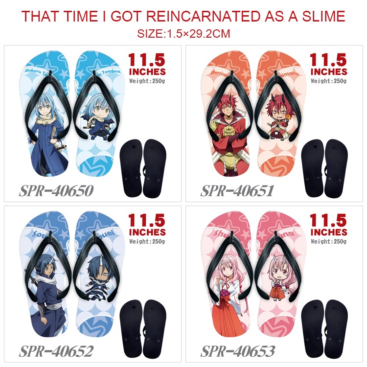 That Time I Got Reincarnated as a Slime anime flip flops shoes slippers a pair