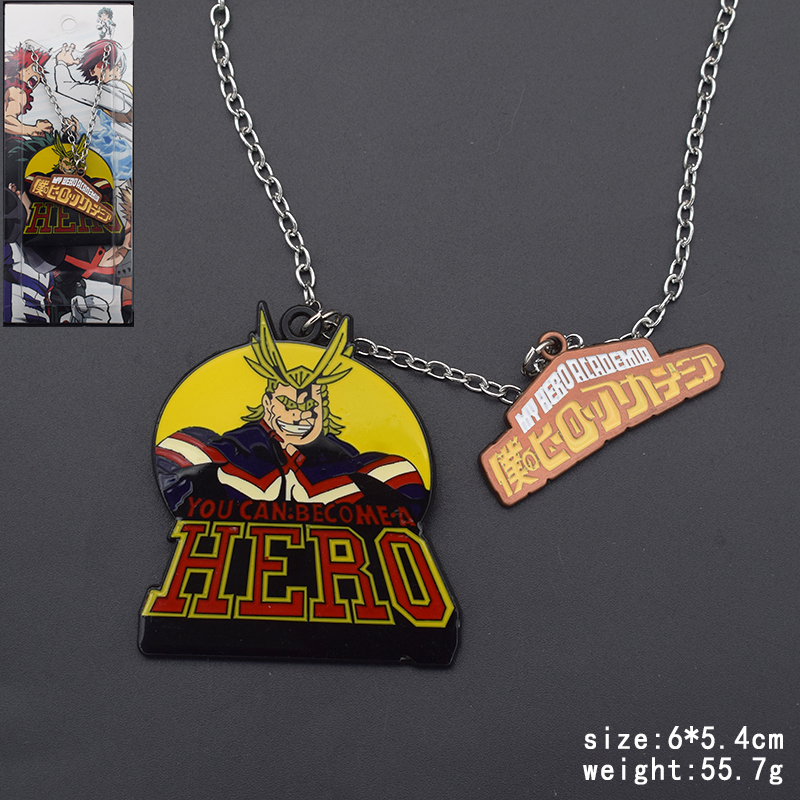 My Hero Academia anime necklace