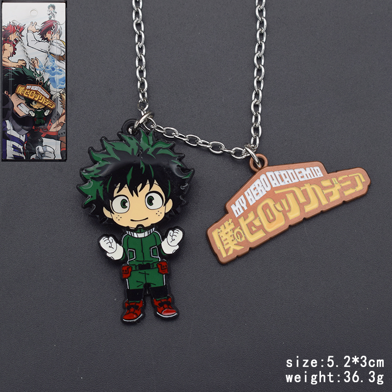 My Hero Academia anime necklace