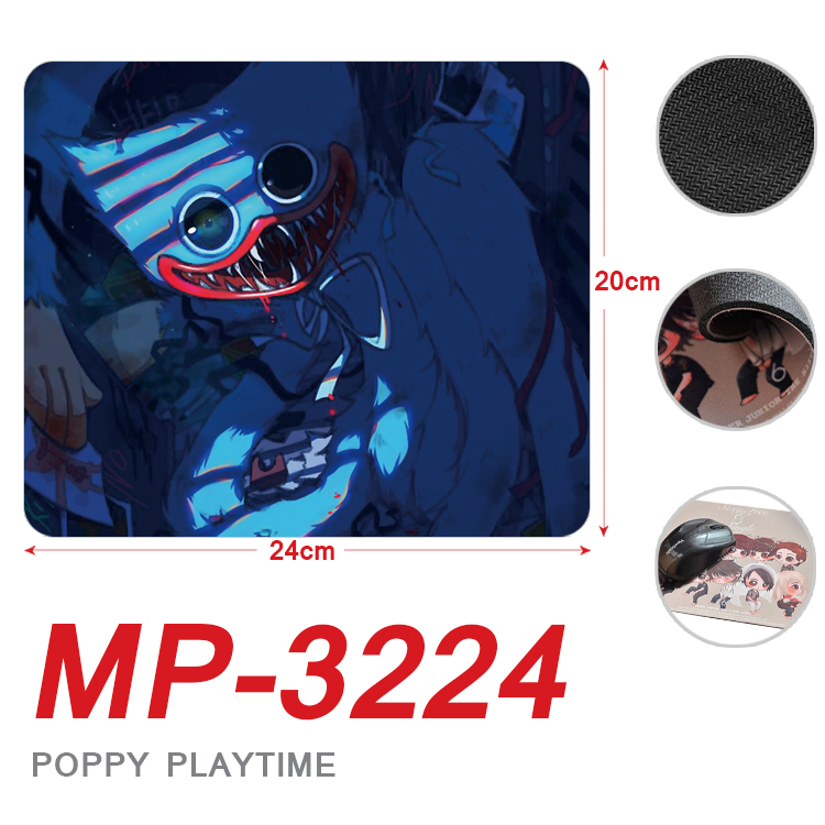 Poppy Playtime anime Mouse pad 20*24cm price for 5 pcs