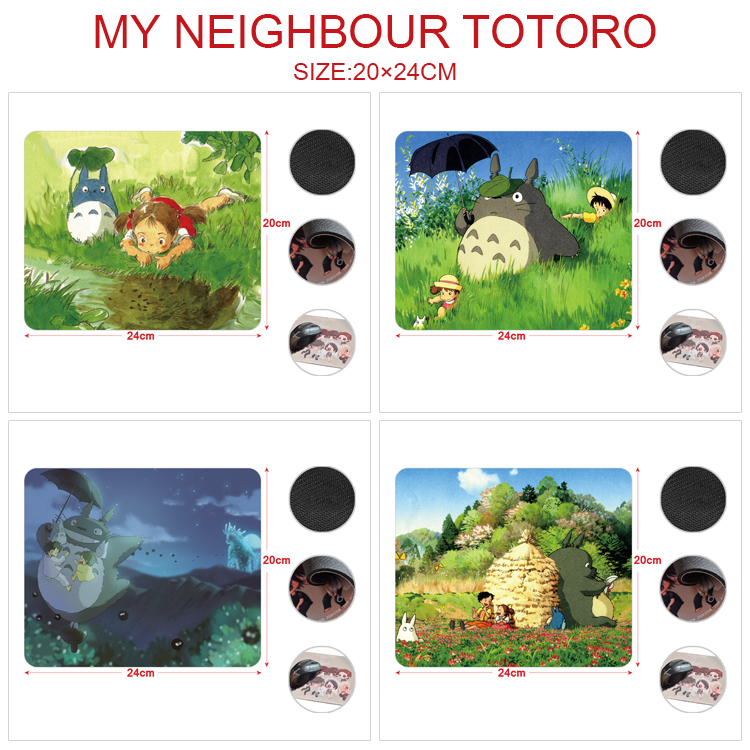 TOTORO anime Mouse pad 20*24cm price for 5 pcs