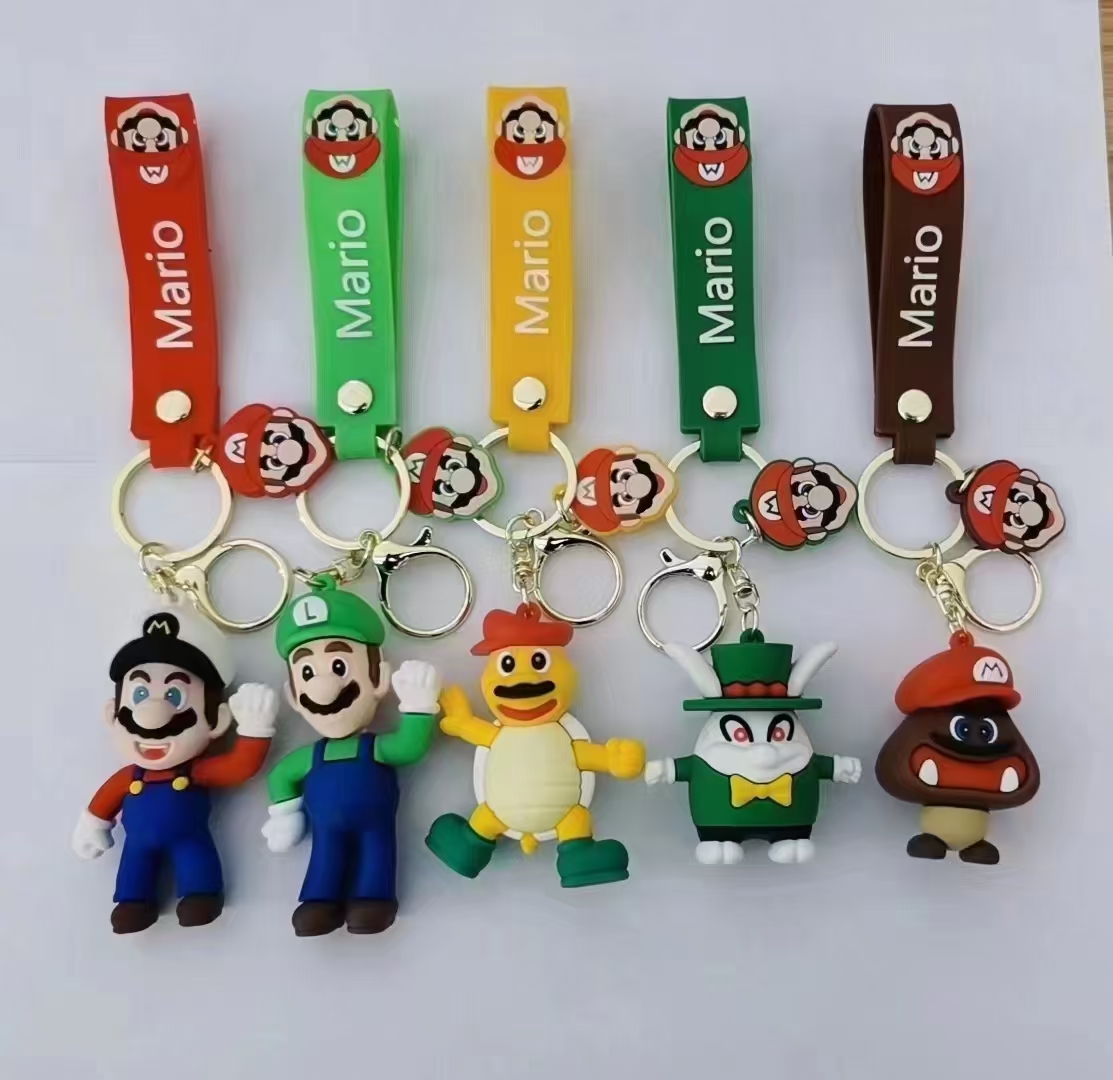 super mario anime figure keychain price for 1 pcs
