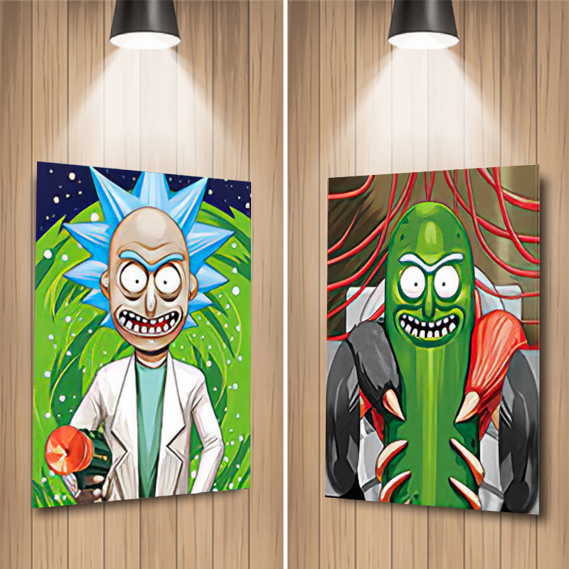 Rick and Morty  anime 3d poster