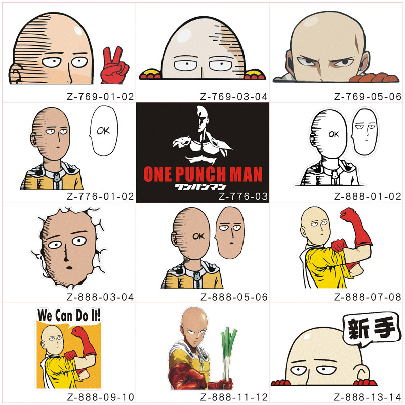 One Punch Man anime car sticker